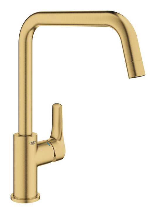 Grohe Eurosmart Einhand-Spültischbatterie 30567, hoher Auslauf (cool sunrise gebürstet)