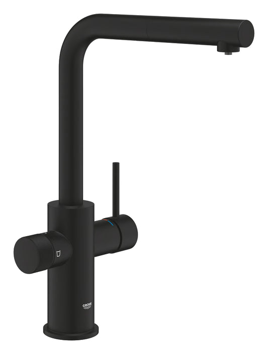GROHE SPT-Batterie GROHE Blue Pure Minta 30590 L-Ausl. azb. Mous. phantom black