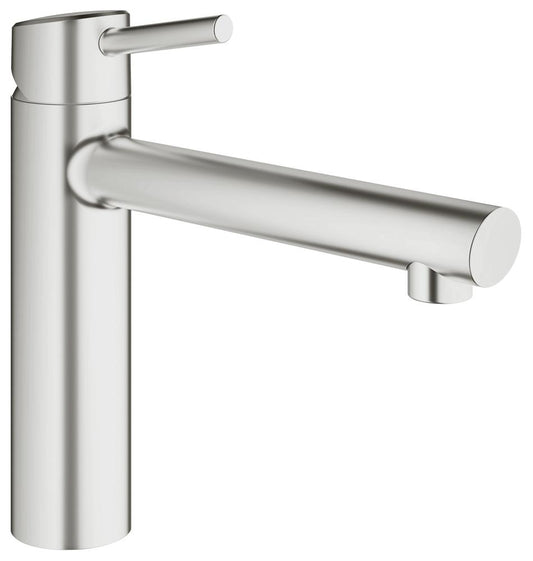 Grohe Concetto Einhand-Spültischbatterie 31128, mittelhoher Auslauf (supersteel)