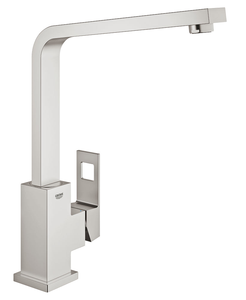 Grohe Eurocube Einhand-Spültischbatterie 31255 mit schwenkbarem Gussauslauf (supersteel)