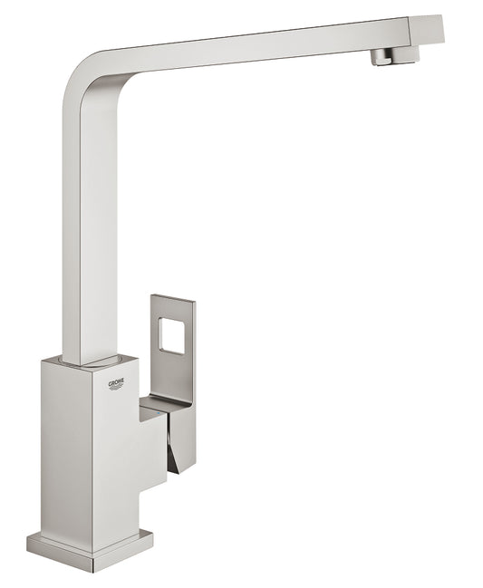 Grohe Eurocube Einhand-Spültischbatterie 31255 mit schwenkbarem Gussauslauf (supersteel)