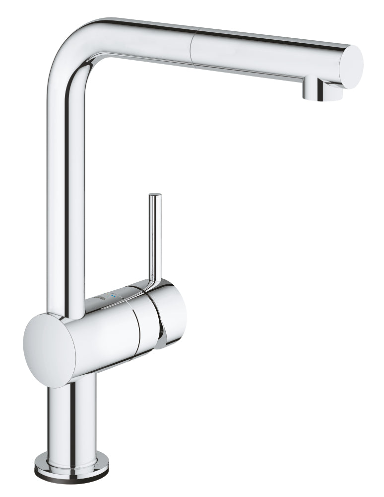 Grohe Minta Touch Elektronische Einhand-Spültischbatterie 31360, L-Auslauf, herausziehbar (chrom)