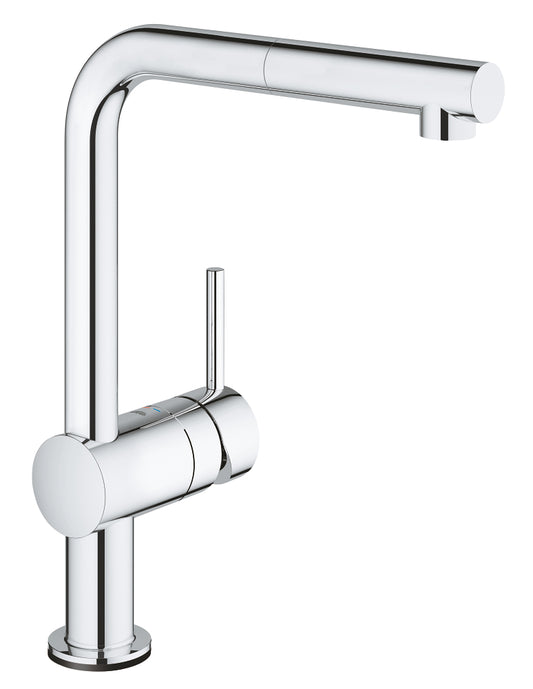 Grohe Minta Touch Elektronische Einhand-Spültischbatterie 31360, L-Auslauf, herausziehbar (chrom)