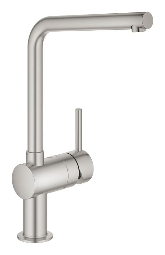 Grohe Minta Einhand-Spültischbatterie 31375, L-Auslauf (supersteel)