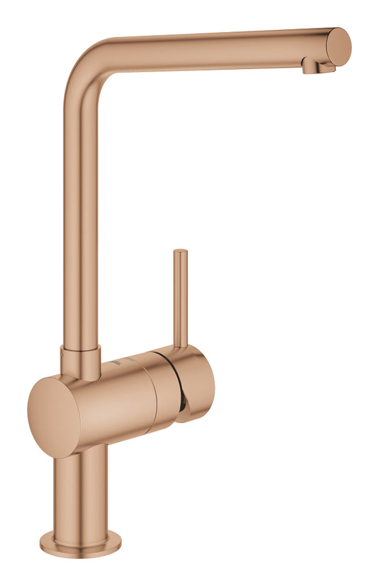 Grohe Minta Einhand-Spültischbatterie 31375, L-Auslauf (warm sunset gebürstet)