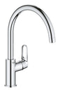 Grohe BauFlow Einhand-Spültischbatterie 31538, hoher Auslauf (chrom)