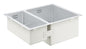 Grohe K700U Edelstahlspüle 31576 mit 1,5 Becken, 595 x 450 mm, rechts einbaubar