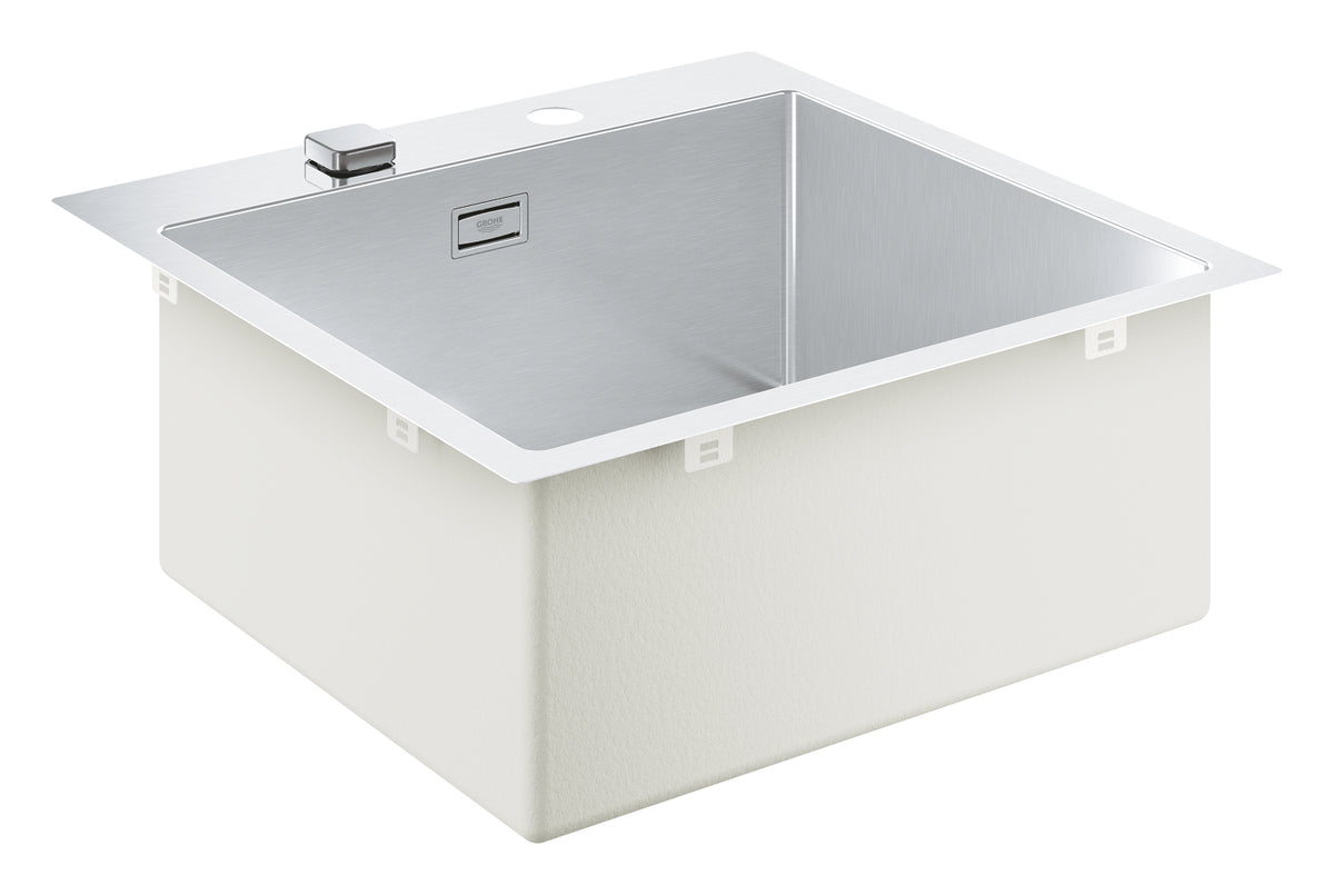 Grohe K800 Edelstahlspüle 31583, 1 Becken, 518 x 510 mm (Edelstahl)
