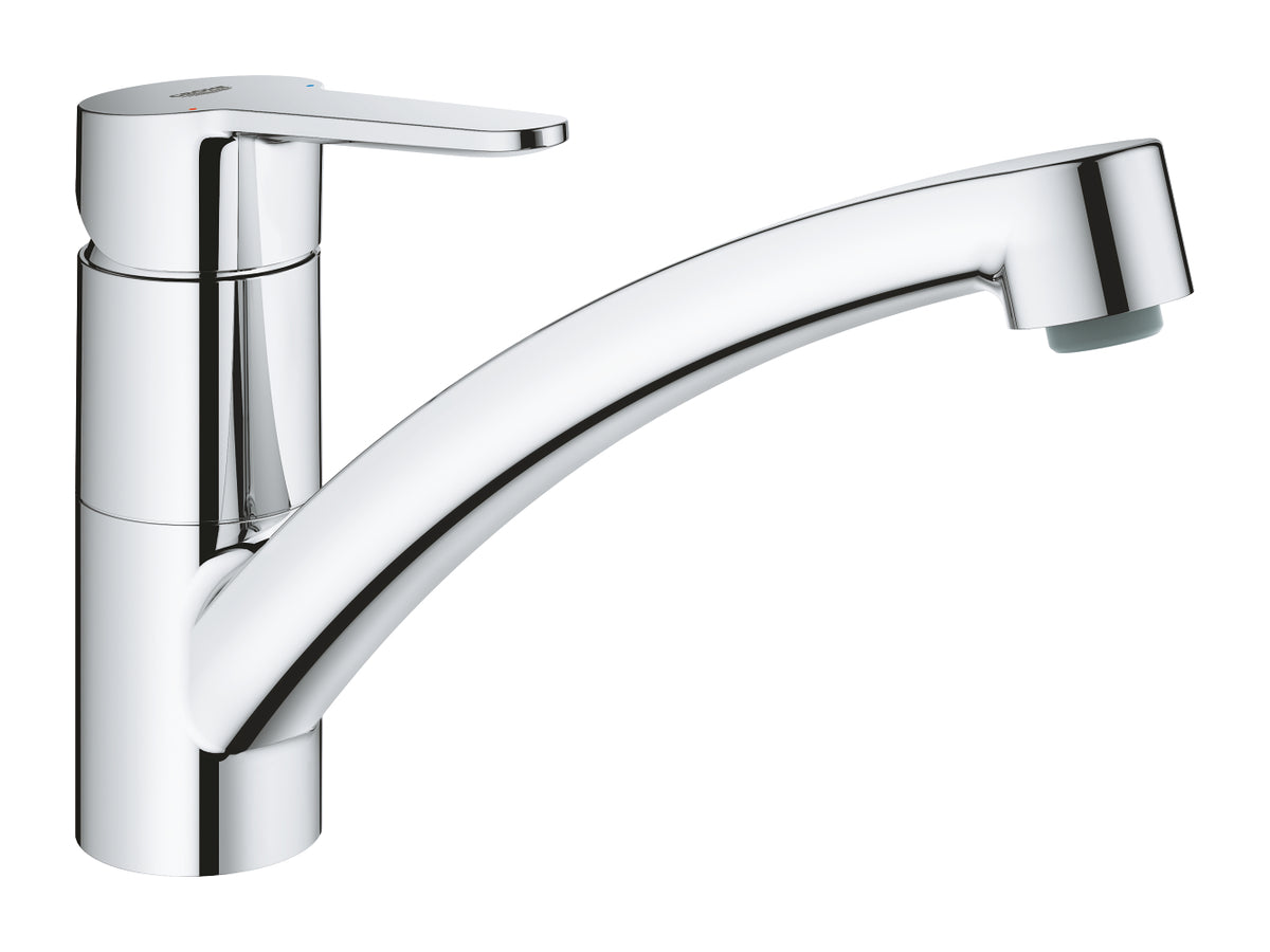 GROHE BauGo Einhand-Spültischbatterie 31680, flacher Auslauf (chrom)