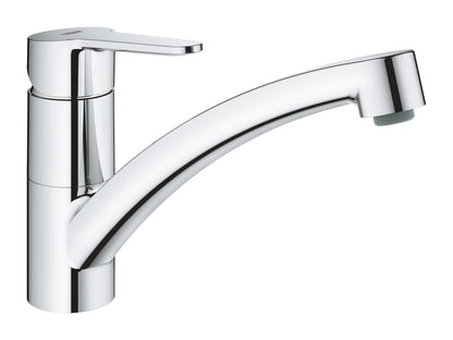 GROHE BauGo Einhand-Spültischbatterie 31680, flacher Auslauf (chrom)