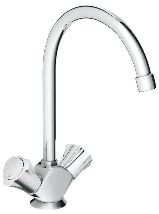 GROHE Costa Zweigriff-Spültischbatterie 31831, Einlochmontage (chrom)
