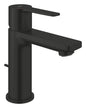 Grohe Lineare Einhand-Waschtischbatterie 32109, XS-Size, mit Zugstangen-Ablaufgarnitur (matt black)