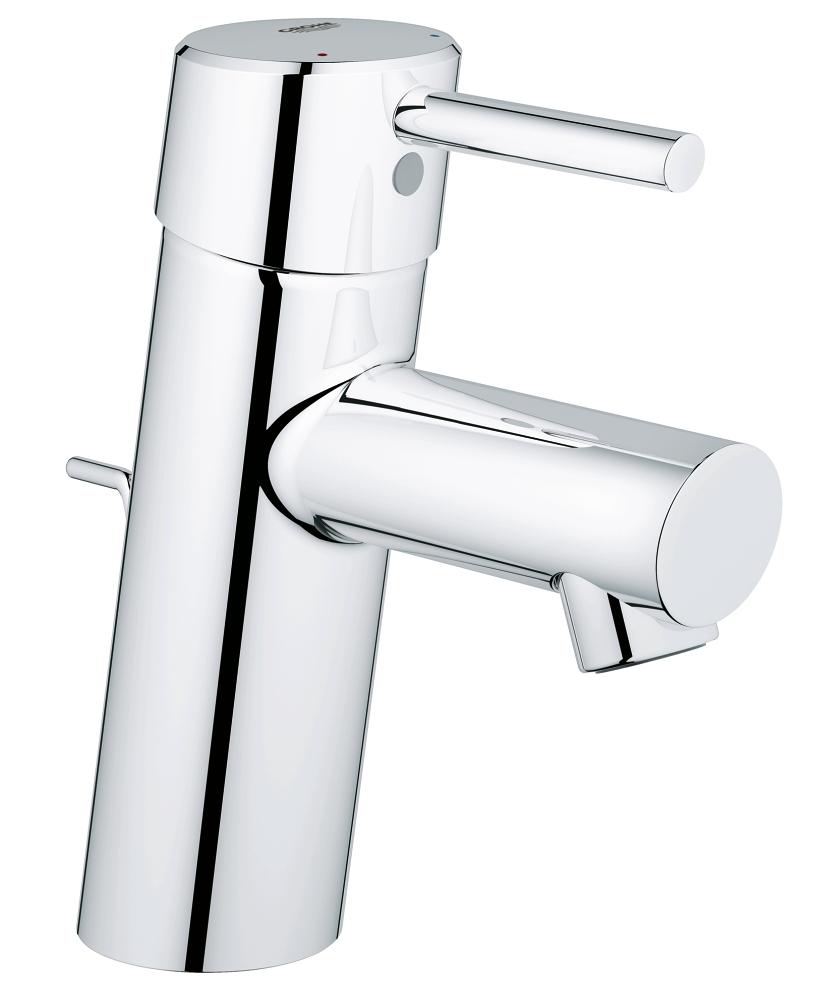 Grohe Concetto Einhand-Waschtischbatterie 32204, S-Size, mit Zugstangen-Ablaufgarnitur (chrom)