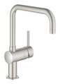 Grohe Minta Einhand-Spültischbatterie 32488, U-Auslauf (supersteel)