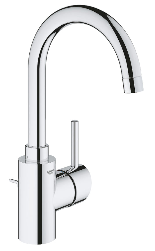 Grohe Concetto Einhand-Waschtischbatterie 32629, L-Size, mit Zugstangen-Ablaufgarnitur (chrom)