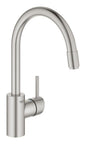 Grohe Concetto Einhand-Spültischbatterie 32663, hoher Auslauf, herausziehbarer Auslauf (supersteel)