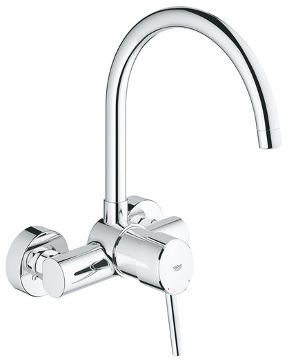 Grohe Concetto Einhand-Spültischbatterie 32667, Wandmontage (chrom)