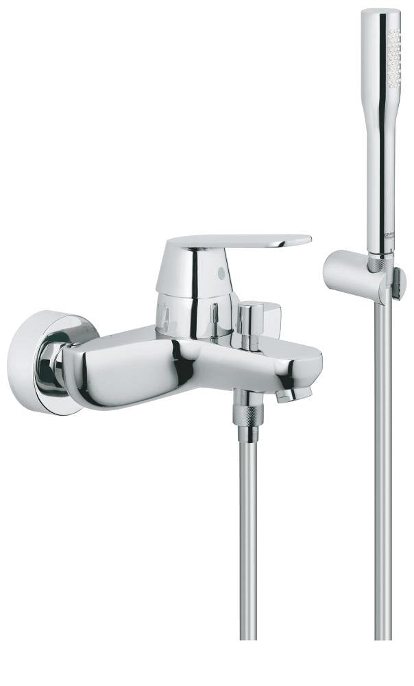 Grohe Eurosmart Cosmopolitan Einhand-Wannenbatterie 32832, Wandmontage, mit Brausegarnitur (chrom)