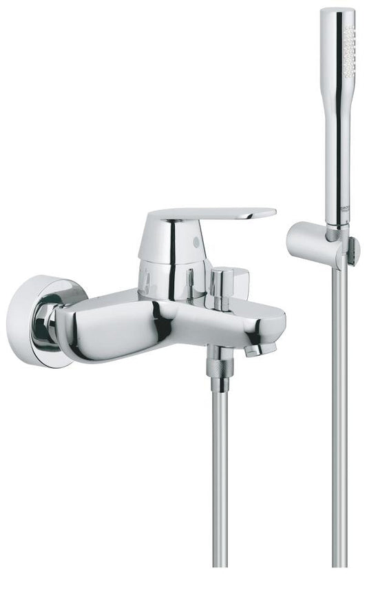 Grohe Eurosmart Cosmopolitan Einhand-Wannenbatterie 32832, Wandmontage, mit Brausegarnitur (chrom)
