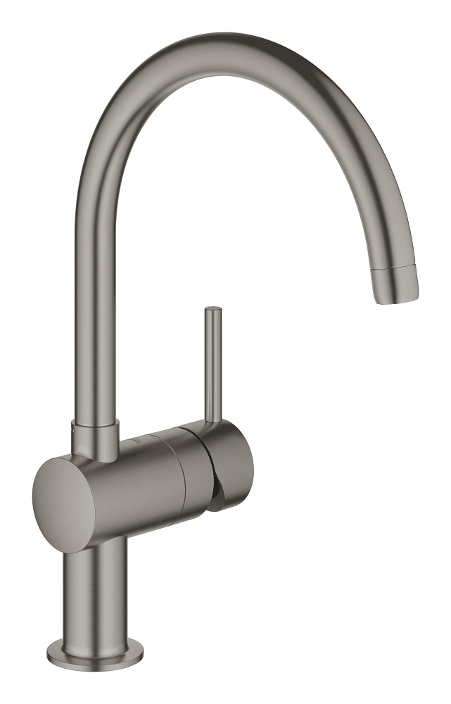 Grohe Minta Einhand-Spültischbatterie 32917, C-Auslauf (hard graphite gebürstet)