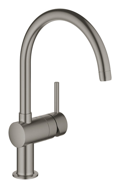 Grohe Minta Einhand-Spültischbatterie 32917, C-Auslauf (hard graphite gebürstet)