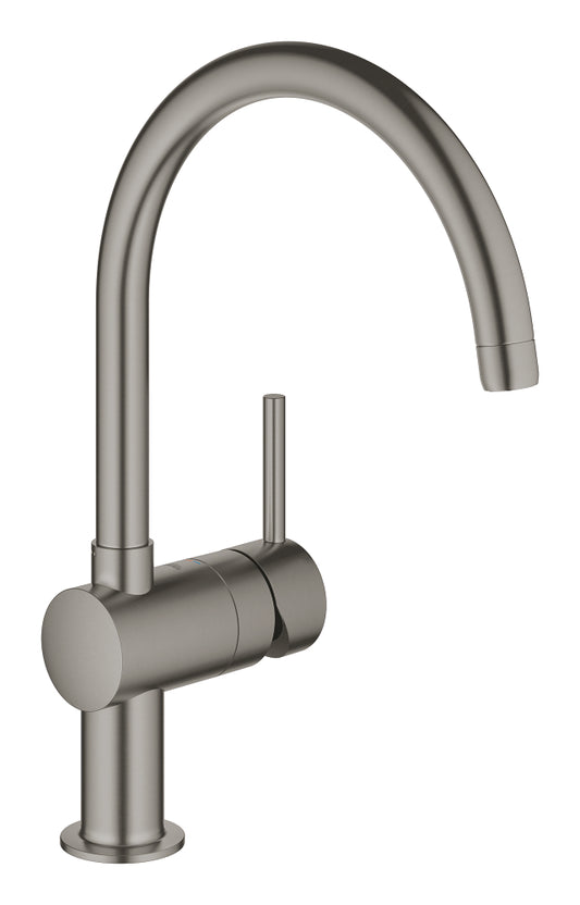 Grohe Minta Einhand-Spültischbatterie 32917, C-Auslauf (hard graphite gebürstet)