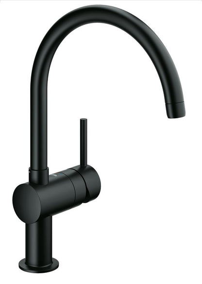 Grohe Minta Einhand-Spültischbatterie 32917, C-Auslauf (velvet black)