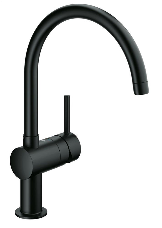 Grohe Minta Einhand-Spültischbatterie 32917, C-Auslauf (velvet black)