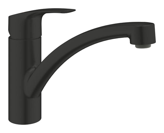 Grohe Eurosmart Einhand-Spültischbatterie 33281, flacher Auslauf (matt black)