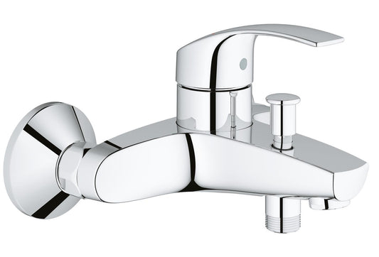 GROHE Eurosmart Einhand-Wannenbatterie 33300, Wandmontage, eigensicher (chrom)