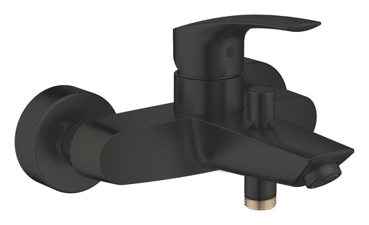 Grohe Eurosmart Einhand-Wannenbatterie 33300, Wandmontage, eigensicher (matt black)