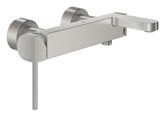 Grohe Plus Einhand-Wannenbatterie 33553, Wandmontage (supersteel)