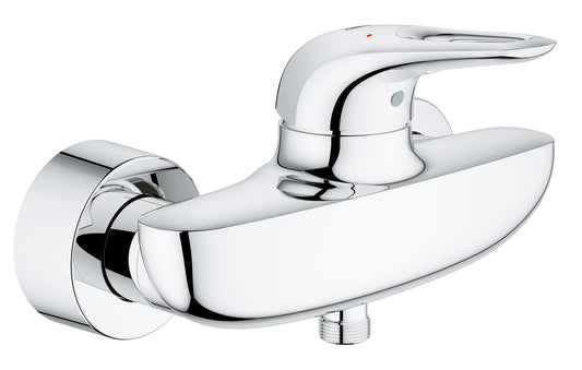 Grohe Eurostyle Einhand-Brausebatterie 33590, Wandmontage, offener Hebelgriff (chrom)
