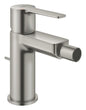 Grohe Lineare Einhand-Bidetbatterie 33848 mit Zugstangen-Ablaufgarnitur (supersteel)