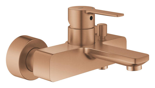 Grohe Lineare Einhand-Wannenbatterie 33849, Wandmontage (warm sunset gebürstet)