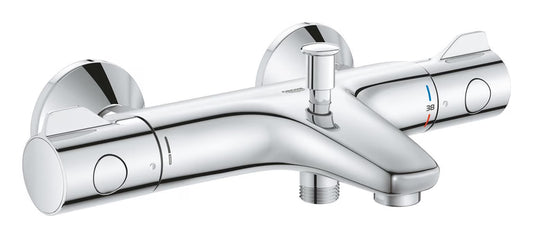 Grohe Thermostat-Wannenbatterie Grohtherm 800 Wandmontage eigensicher (chrom)
