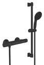 GROHE Precision Start Thermostat-Brausebatterie mit Brausestange 60cm (schwarz matt)