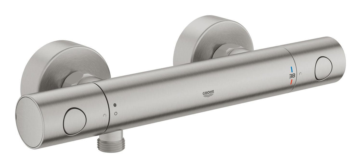 Grohe Grohtherm 800 Cosmopolitan Thermostat-Brausebatterie 34765, Wandmontage (supersteel)