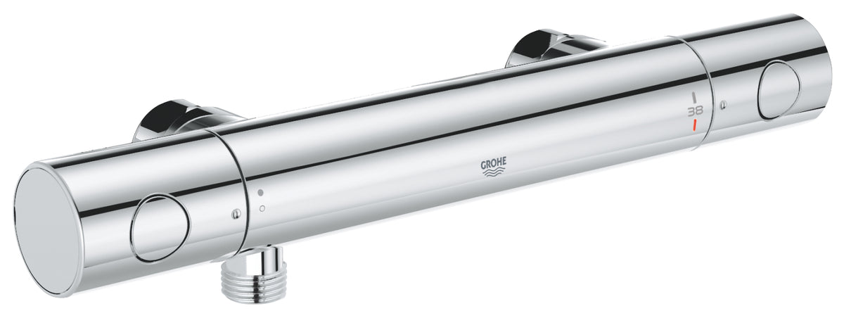 Grohe Grohtherm 800 Cosmopolitan Thermostat-Brausebatterie 34767, Wandmontage, ohne Anschlüsse (chrom)