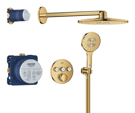 Grohe Grohtherm SmartControl Duschsystem Unterputz 34863 mit Rainshower SmartActive 310 (cool sunrise)
