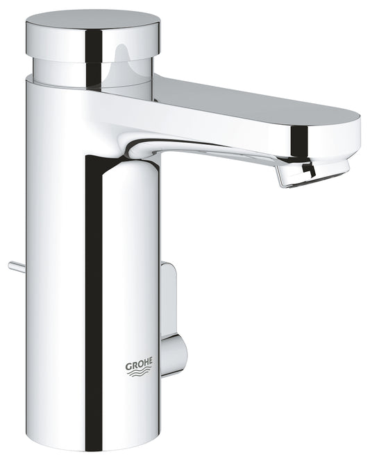 Grohe Eurosmart CT Selbstschluss-Waschtischbatterie 36318 mit Mischung und Zugstangen-Ablaufgarnitur (chrom)