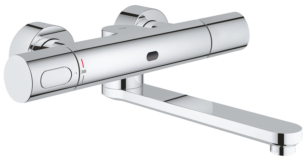 Grohe Eurosmart CE Infrarot-Elektronik für Waschtisch-Wandarmatur 36332 mit Thermostat, Auslauf 219 mm (chrom)