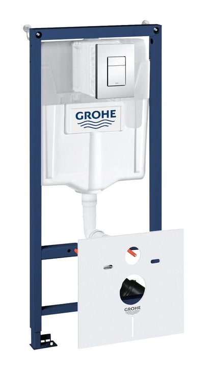 GROHE 5-in-1 Set Rapid SL 38827 für WC 1,13 m Bauhöhe für Vorwand/Ständerwand