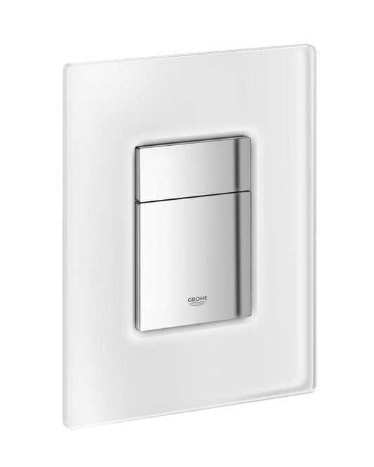 Grohe Skate Cosmopolitan Betätigungsplatte 38845 mit Glasoberfläche (chrom/daVinci weiß)