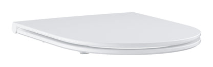 GROHE Bau Keramik WC-Sitz 39913000 Slim mit Soft Close und Deckel, für Bau Keramik WC 39 910 000 (alpinweiß)