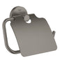 GROHE Essentials WC-Papierhalter 40367 mit Deckel (hard graphite gebürstet)