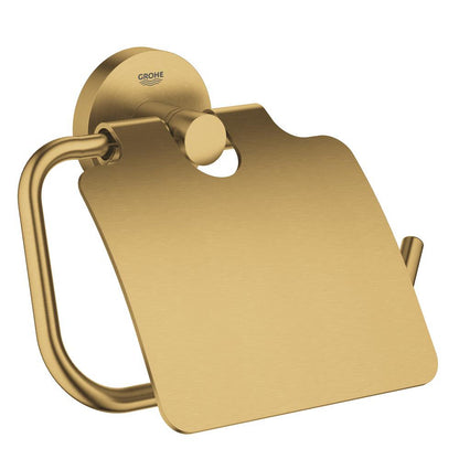 GROHE Essentials WC-Papierhalter 40367 mit Deckel (cool sunrise gebürstet)