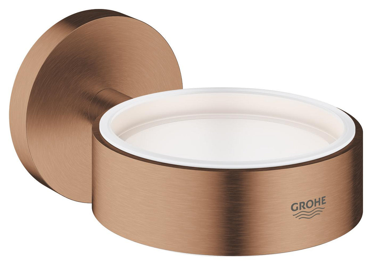 GROHE Essentials Halter 40369 für Glas, Seifenschale oder Seifenspender (warm sunset gebürstet)