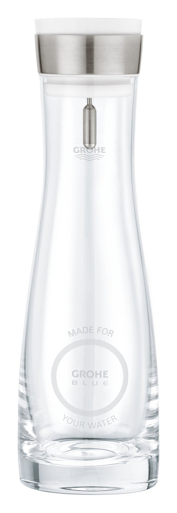 GROHE Blue Glaskaraffe 40405 mit Deckelset, 1 Liter