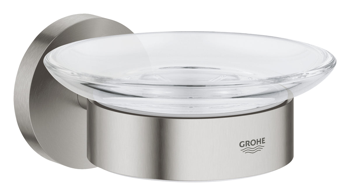 GROHE Essentials Seifenschale mit Halter 40444 (supersteel)